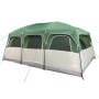 Tenda Familiare a Cabina per 9 Persone Verde Impermeabile