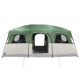 Tenda Familiare a Cabina per 9 Persone Verde Impermeabile