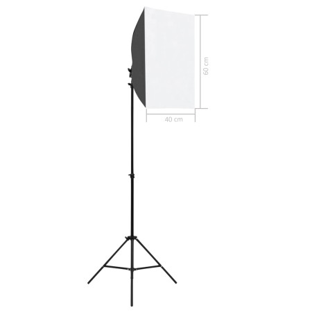 Kit per Studio Fotografico con Luci Softbox e Fondale