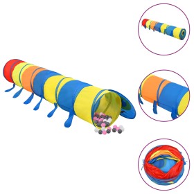 Tunnel Gioco Bambini 250 Palline Multicolore 245 cm Poliestere