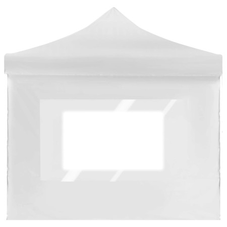 Gazebo Professionale Pieghevole Alluminio e Pareti 6x3m Bianco