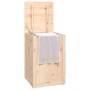 Contenitore per Bucato 44x44x66 cm Legno Massello Pino