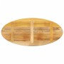 Piano Tavolo 140x50x2,5 cm Ovale in Legno Massello di Mango