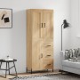 Credenza Rovere Sonoma 69,5x34x180 cm in Legno Multistrato