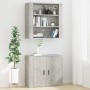Mobile a Parete Grigio Cemento 80x33x80 cm in Legno Multistrato