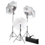 Set di Illuminazione da Studio: Ombrelli e Treppiedi 24 Watt