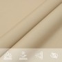 Vela Parasole in Tela Oxford Quadrata 2,5x2,5 m Beige