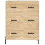 Credenza Rovere Sonoma 69,5x34x180 cm in Legno Multistrato