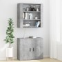 Credenza Grigio Cemento in Legno Multistrato