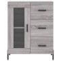 Credenza Grigio Sonoma 69,5x34x180 cm in Legno Multistrato