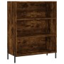 Credenza Rovere Fumo 69,5x34x180 cm in Legno Multistrato