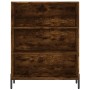 Credenza Rovere Fumo 69,5x34x180 cm in Legno Multistrato