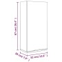 Mobile da Bagno a Parete Bianco 32x20x67 cm