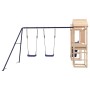 Set da Gioco da Esterno in Legno Massello di Pino