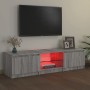 Mobile Porta TV con Luci LED Grigio Sonoma 140x40x35,5 cm