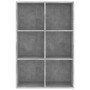 Libreria/Credenza Grigio Cemento 66x30x98 cm Legno Multistrato