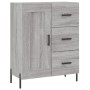 Credenza Grigio Sonoma 69,5x34x180 cm in Legno Multistrato