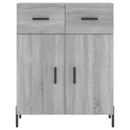 Credenza Grigio Sonoma 69,5x34x180 cm in Legno Multistrato