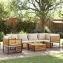 Set Divano da Giardino 7 pz con Cuscini Legno Massello Acacia