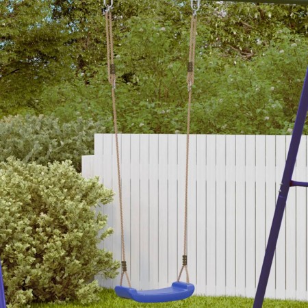 Seggiolino da Altalena per Bambini Singolo Corda Regolabile Blu