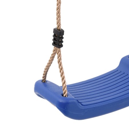 Seggiolino da Altalena per Bambini Singolo Corda Regolabile Blu