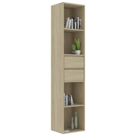 Libreria Rovere Sonoma 36x30x171 cm in Legno Multistrato