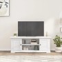 Mobile Porta TV Bianco 110x30x41 cm in Legno Multistrato