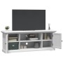 Mobile Porta TV Bianco 110x30x41 cm in Legno Multistrato