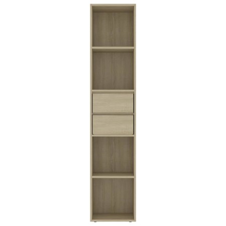 Libreria Rovere Sonoma 36x30x171 cm in Legno Multistrato