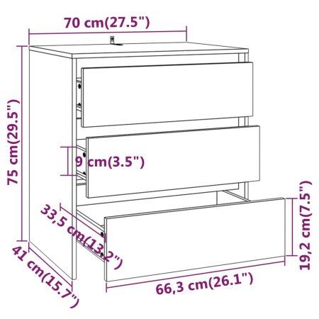 Credenze 2 pz Bianco Lucido in Legno Multistrato