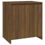 Credenza Rovere Marrone 70x41x75 cm in Legno Multistrato