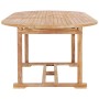 Set da Pranzo per Esterni 7 pz 150-200x100x75 cm Teak Massello