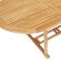 Set da Pranzo per Esterni 7 pz 150-200x100x75 cm Teak Massello