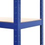 Mensole Portaoggetti 2 pz Blu 80x40x160 cm in Acciaio e MDF