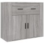 Credenza Grigio Sonoma in Legno Multistrato