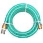 Tubo di Aspirazione con Connettori in Ottone 10 m 25 mm Verde