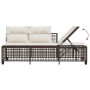 Set Divani ad Angolo 3 pz con Cuscini in Polyrattan Marrone