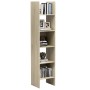 Libreria Rovere Sonoma 40x35x180 cm in Legno Multistrato