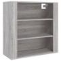 Mobile Pensile Grigio Sonoma 80x33x80 cm in Legno Multistrato