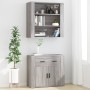 Mobile Pensile Grigio Sonoma 80x33x80 cm in Legno Multistrato