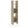 Libreria Rovere Sonoma 40x35x180 cm in Legno Multistrato