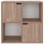 Libreria Grigio Rovere Sonoma 60x27,5x59,5cm Legno Multistrato