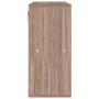 Libreria Grigio Rovere Sonoma 60x27,5x59,5cm Legno Multistrato