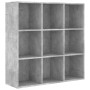 Libreria Grigio Cemento 98x29x97,5 cm in Legno Multistrato