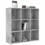 Libreria Grigio Cemento 98x29x97,5 cm in Legno Multistrato