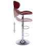 323649 Bar Stools 2 pcs Wine Red Faux Leather