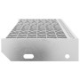 Gradino in Griglia 80x24x7 cm Acciaio Zincato