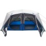 Tenda Famiglia con LED 10 Persone Blu Chiaro a Rilascio Rapido