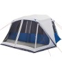 Tenda Famiglia con LED 10 Persone Blu Chiaro a Rilascio Rapido