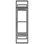 Libreria Grigio Cemento 100x30x105 cm in Legno Multistrato